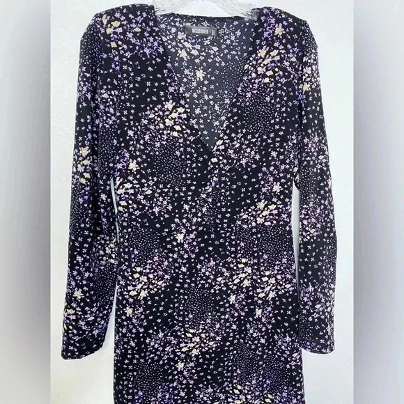 ASOS Missguided Midi Tea Dress Button Detail Ditsy Floral Print - Picture 3 of 8